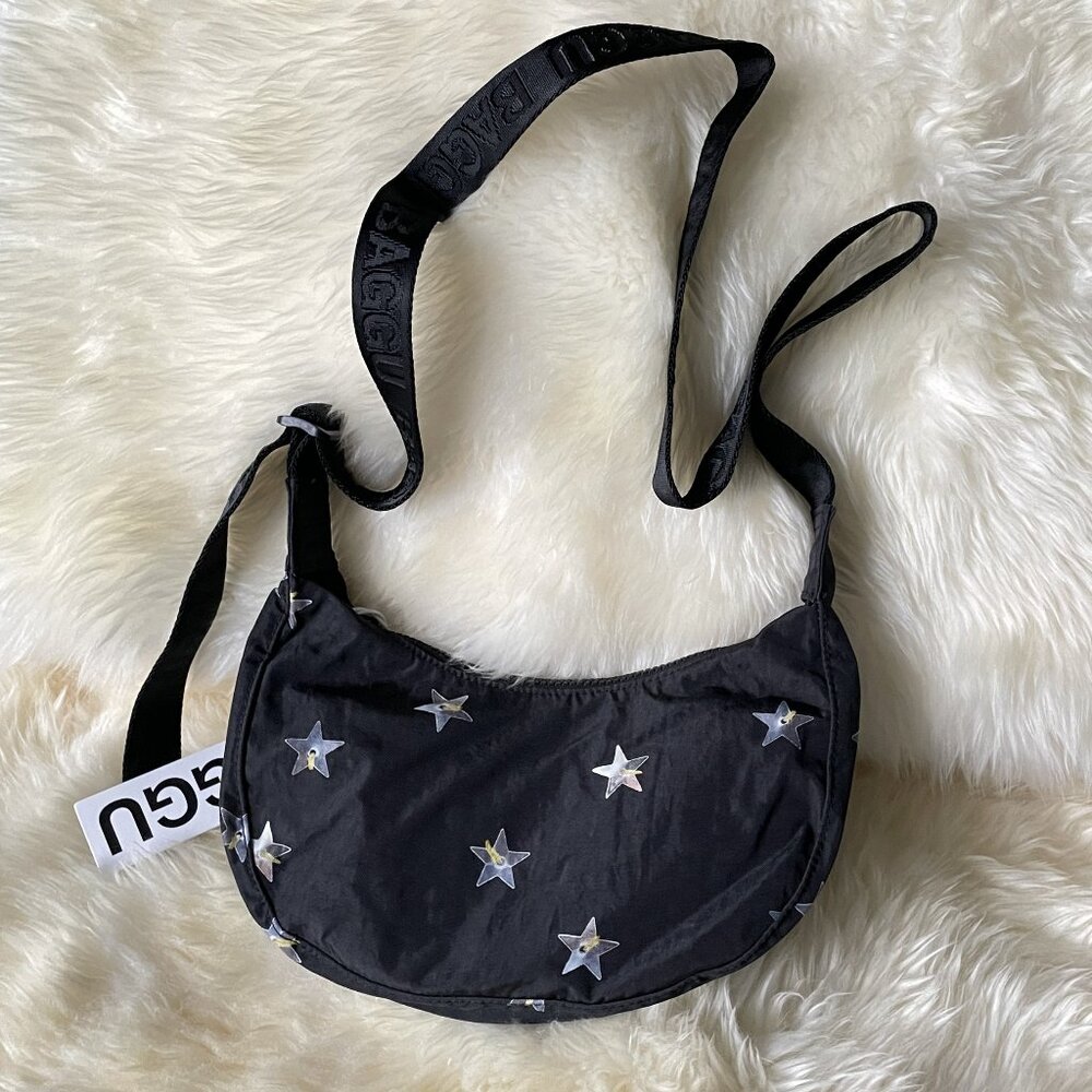 NWT Baggu Small Crescent Bag - Stars